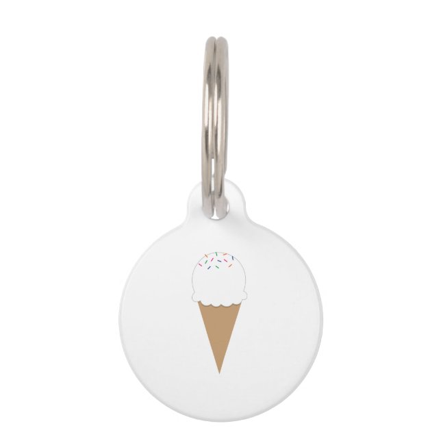 Ice Cream Pet ID Tag (Front)