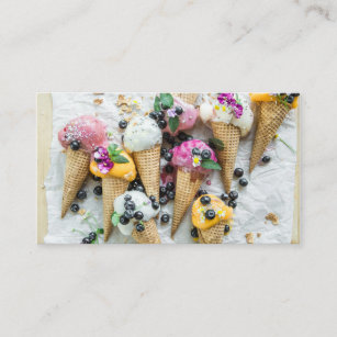 Ice Cream Photograph Business Card