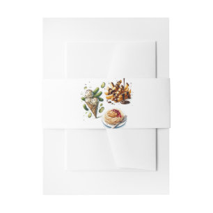 Ice Cream & Pickles Weird Cravings Baby Shower Invitation Belly Band