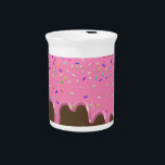 Ice cream pink frosting candy sprinkles icing beverage pitcher<br><div class="desc">Ice cream pink frosting candy sprinkles icing</div>