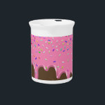 Ice cream pink frosting candy sprinkles icing beverage pitcher<br><div class="desc">Ice cream pink frosting candy sprinkles icing</div>