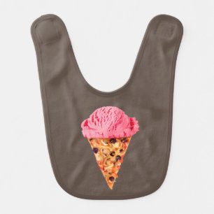 Ice Cream Pizza Baby Bib