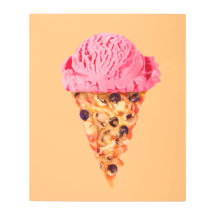 Ice Cream Pizza Canvas Print