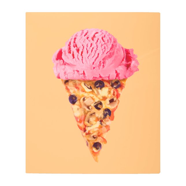 Ice Cream Pizza Canvas Print (Front)