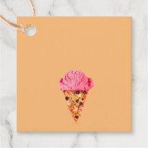 Ice Cream Pizza Favor Tags