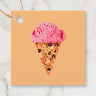 Ice Cream Pizza Favor Tags