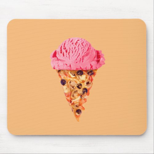 Ice Cream Pizza Mouse Pad