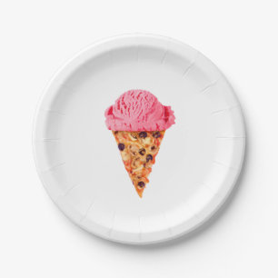 Ice Cream Pizza Paper Plates