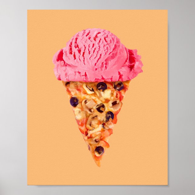 Ice Cream Pizza Poster (Front)
