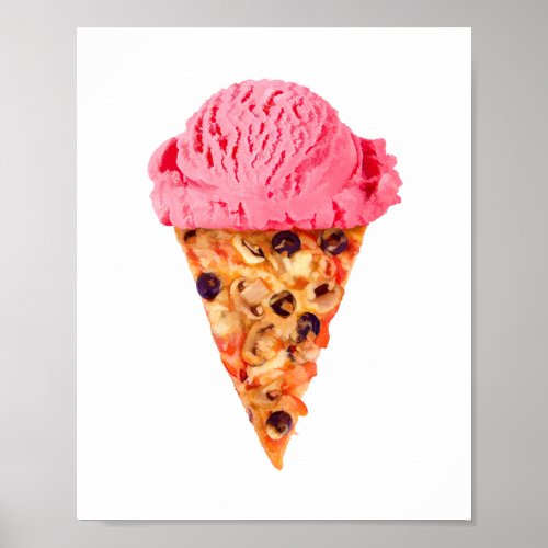 Ice Cream Pizza Poster