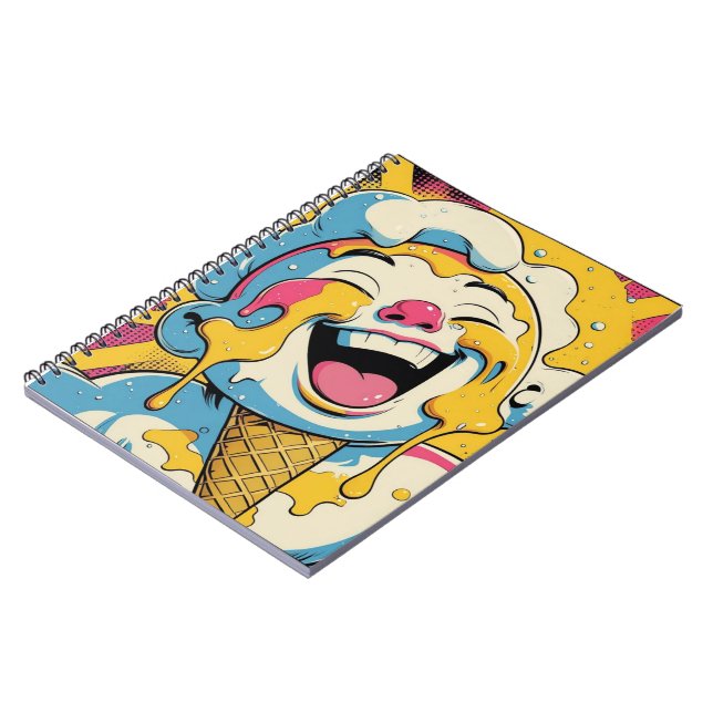 Ice Cream Pop Art Explosion Notebook (Left Side)