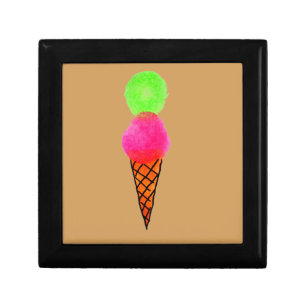 Ice cream pop art keepsake box