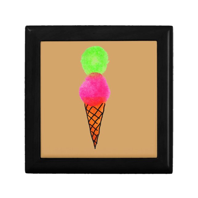 Ice cream pop art keepsake box (Front)