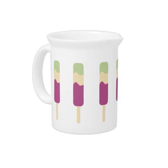 Ice Cream Pop Cute Summer Beverage Pitcher (Left)