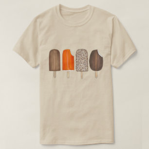 Ice Cream Pops Bars Popsicle Creamsicle Picnic T-Shirt
