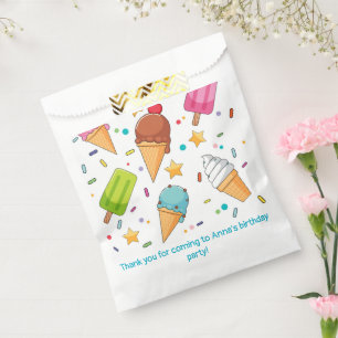 Ice Cream Popsicle Favor Bag