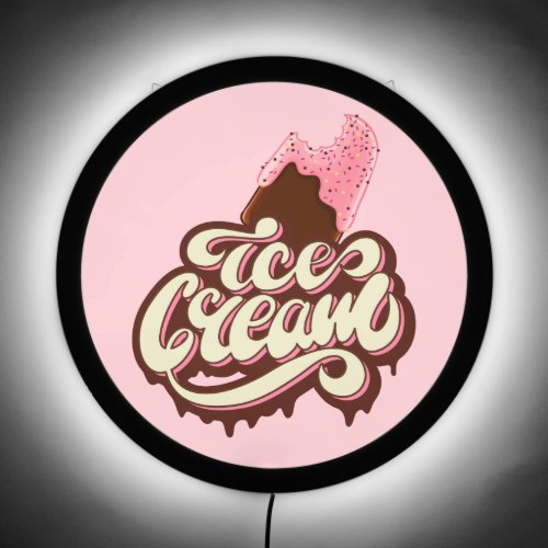 Ice Cream Popsicle LED Sign