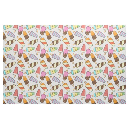 Ice Cream Popsicles Pattern fabric