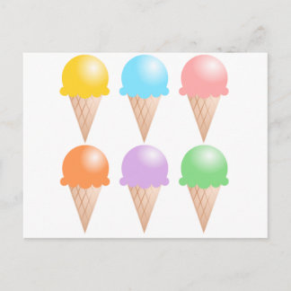 ICE CREAM POSTCARD