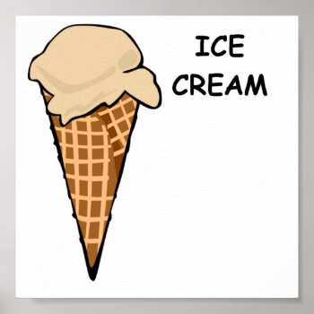 Ice Cream Poster by jetglo at Zazzle