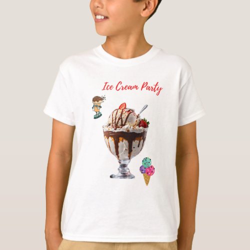 Ice Cream print tshirt 