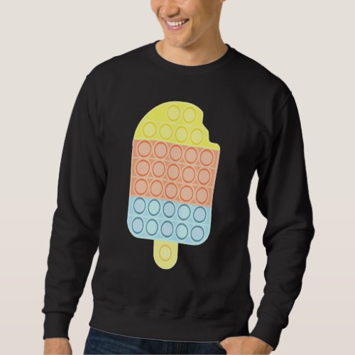 Ice Cream Push Pop Bubble Fidget Sensory Toy Cute Sweatshirt