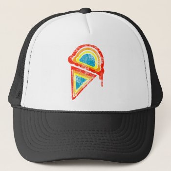 Ice Cream Rainbow Dripz Trucker Hat by asyrum at Zazzle