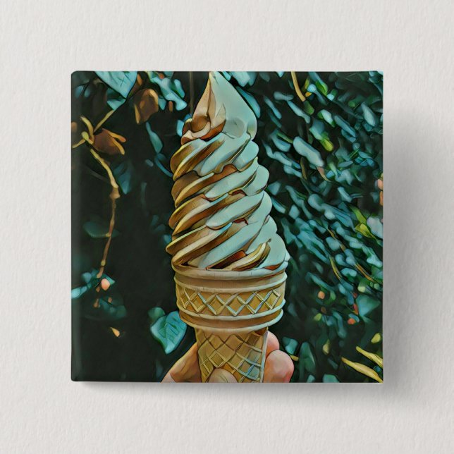 Ice cream recipe button (Front)