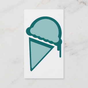 ice cream retro dripz business card
