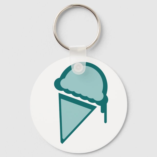 ice cream retro dripz keychain (Front)