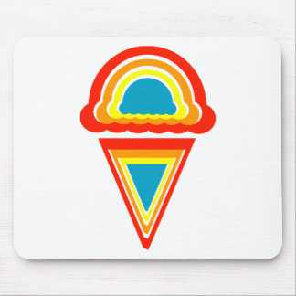 ice cream retro rainbowz mouse pad