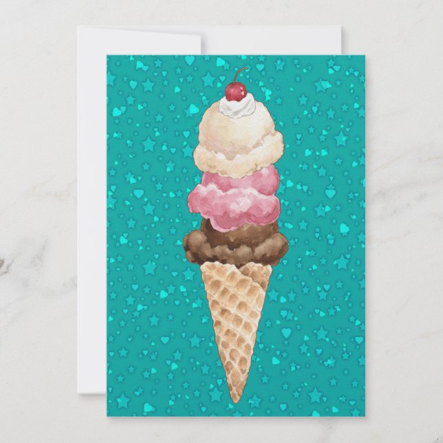 Ice Cream Revised - SRF Invitation (Front)