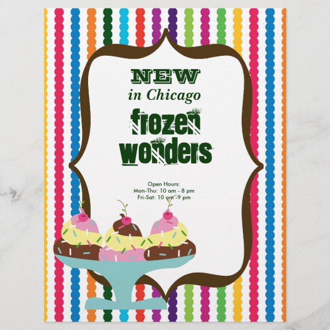Ice Cream salon Flyer (Front)