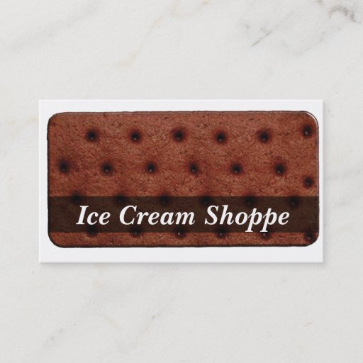 Customizable Ice Cream Sandwich Business Card
