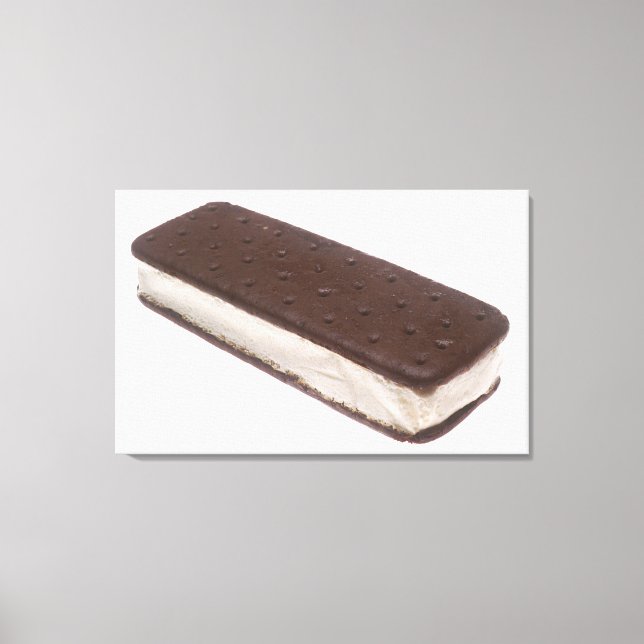 Ice Cream Sandwich Canvas Print (Front)