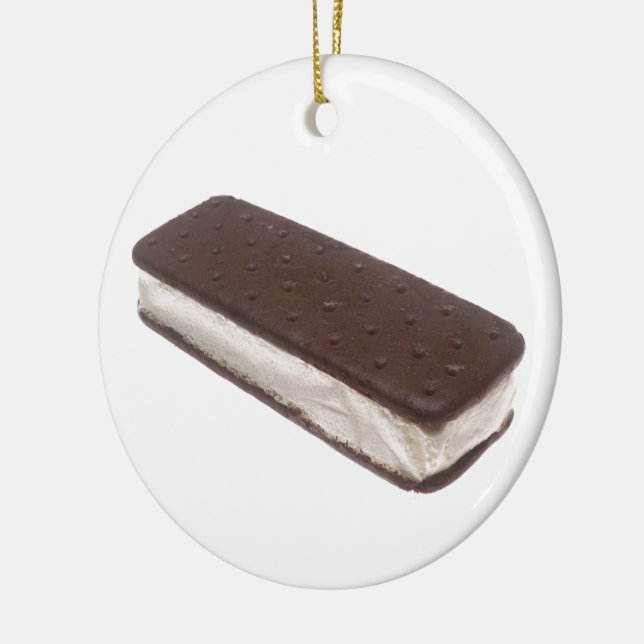 Ice Cream Sandwich Ceramic Ornament (Left)
