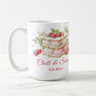 Ice Cream Sandwich Day Watercolor  Coffee Mug
