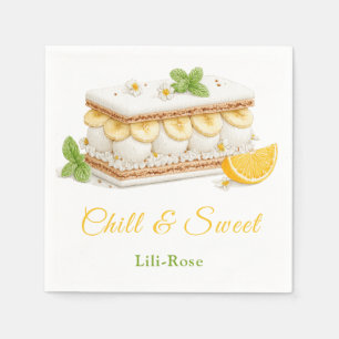 Ice Cream Sandwich Day Watercolor  Napkins