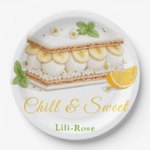 Ice Cream Sandwich Day Watercolor Paper Plates