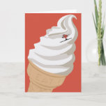 Ice Cream Santa Holiday Card at Zazzle
