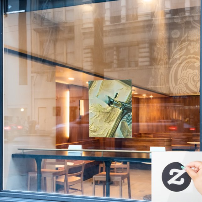 Ice cream scoop cake window cling (Cafe Window)