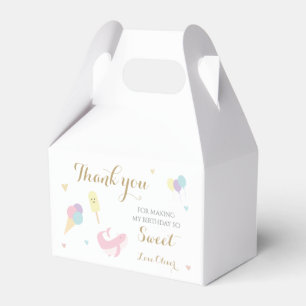 Ice Cream Scoop Pastel  Colorful birthday party Favor Boxes