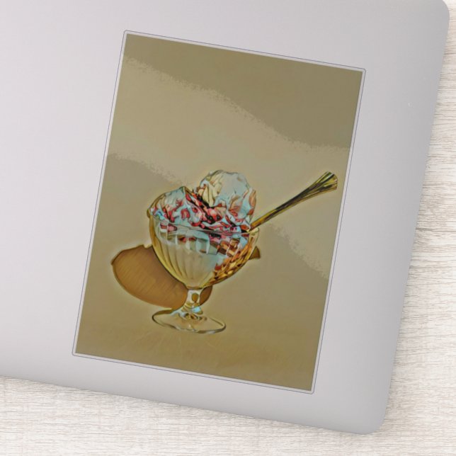Ice cream scoop sticker (Detail)