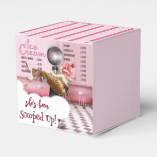 Ice cream Scooped Up Bridal Shower Favor Boxes