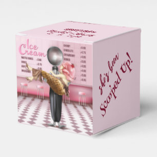 Ice cream Scooped Up Bridal Shower Favor Boxes