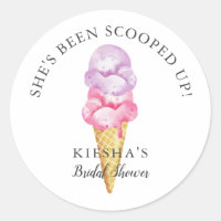 Ice Cream Scooped Up Bridal Shower Favor