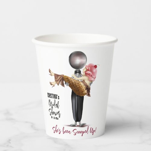 Ice cream Scooped Up Bridal Shower Paper Cups