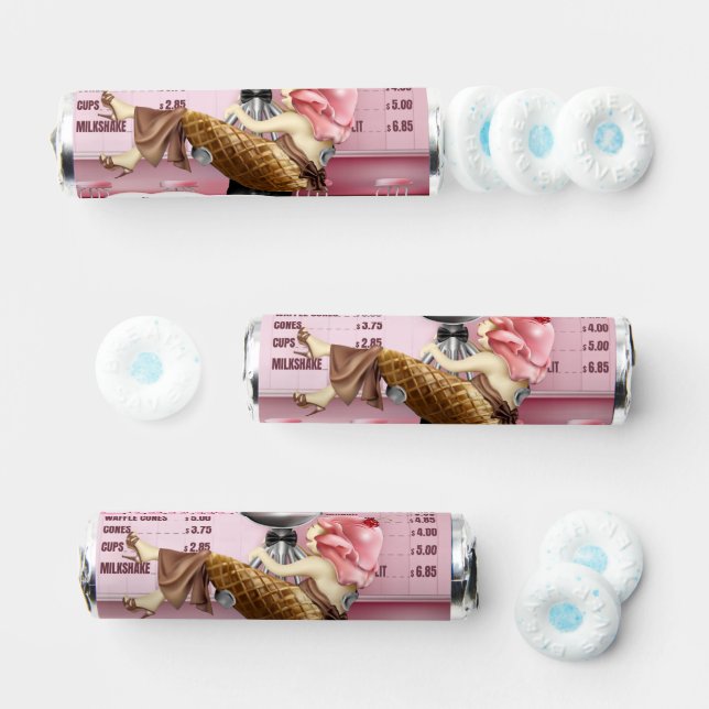 Ice Cream Scooped Up Candy Tin Breath Savers® Mints (Assorted)