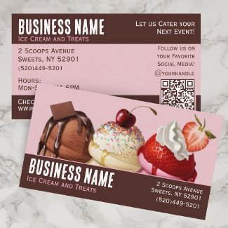 Ice Cream Scoops QR Code Fun