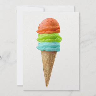 Ice Cream Sherbet Invitation - SRF